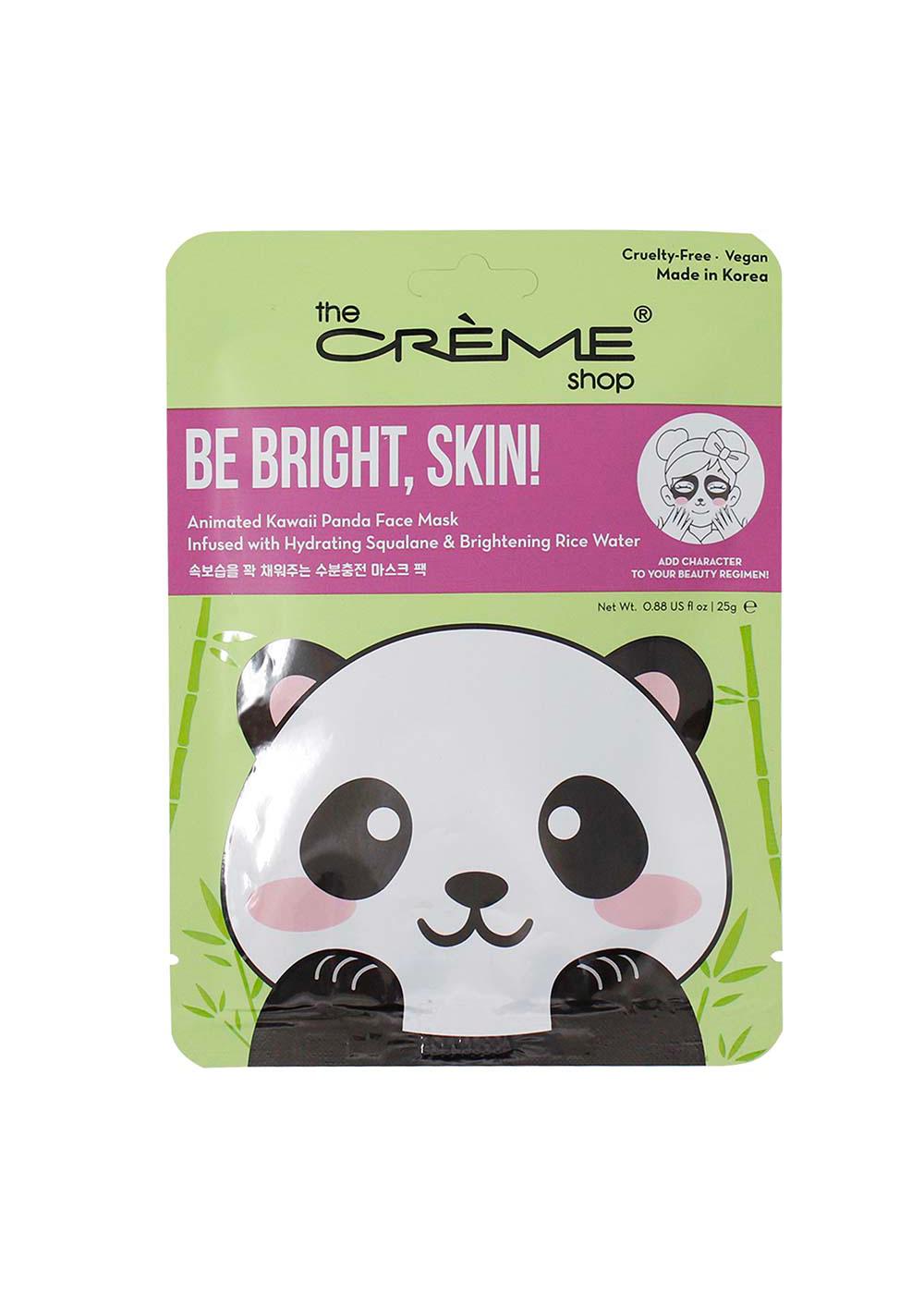The Crème Shop Be Bright, Skin! Animated Kawaii Panda Face Mask; image 1 of 2