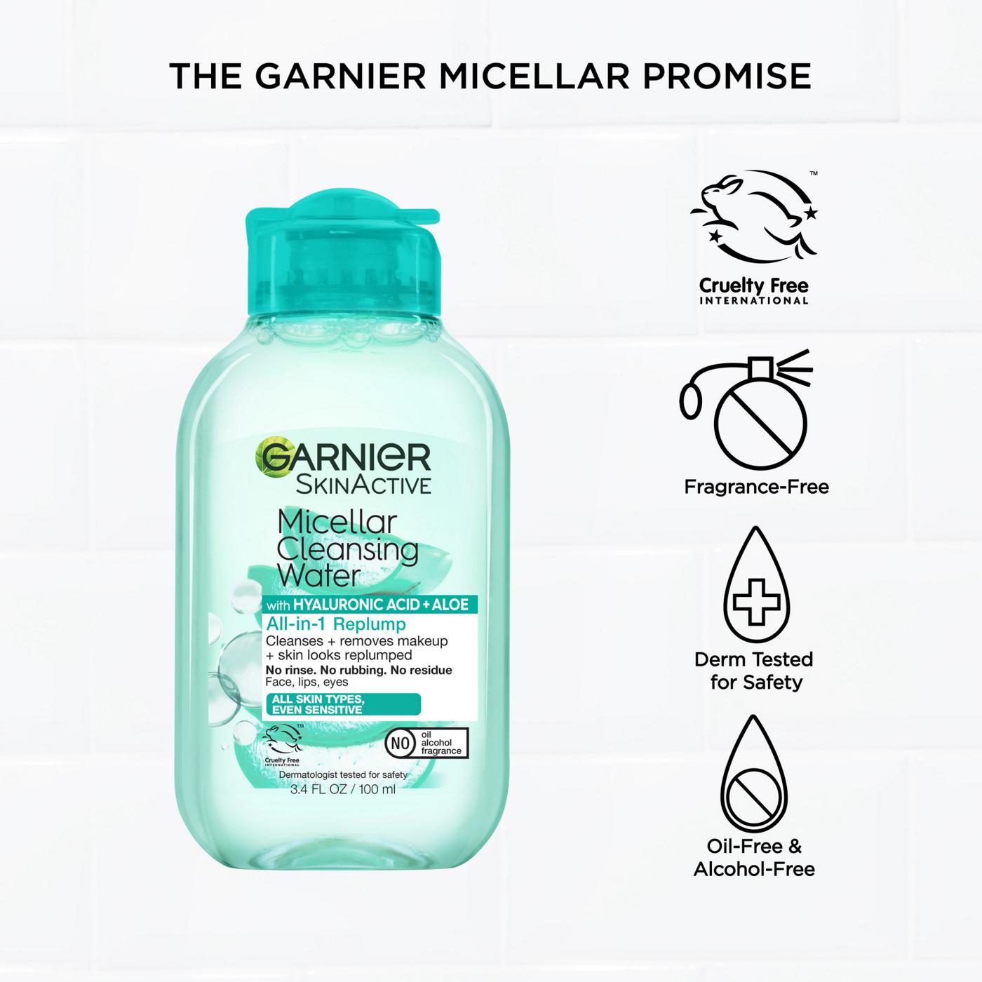 Garnier SkinActive Micellar Water - Hyaluronic Acid & Aloe; image 5 of 7