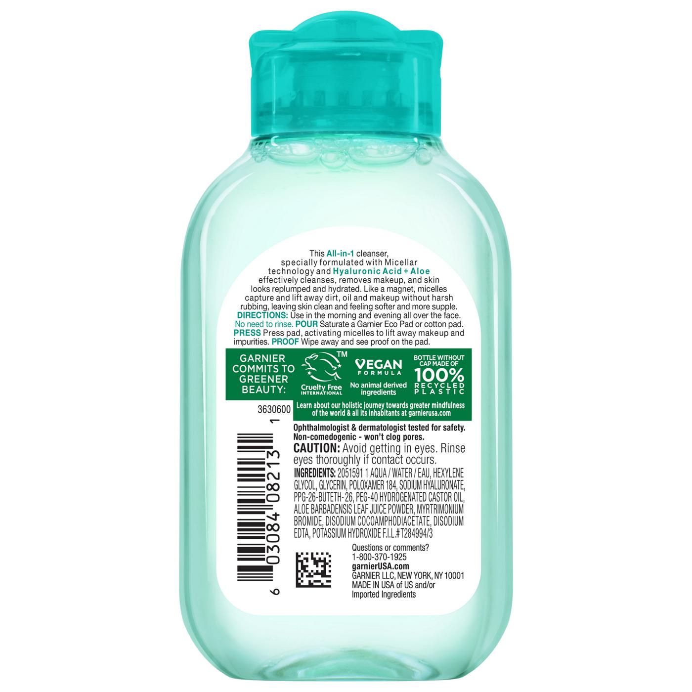 Garnier SkinActive Micellar Water - Hyaluronic Acid & Aloe; image 7 of 7