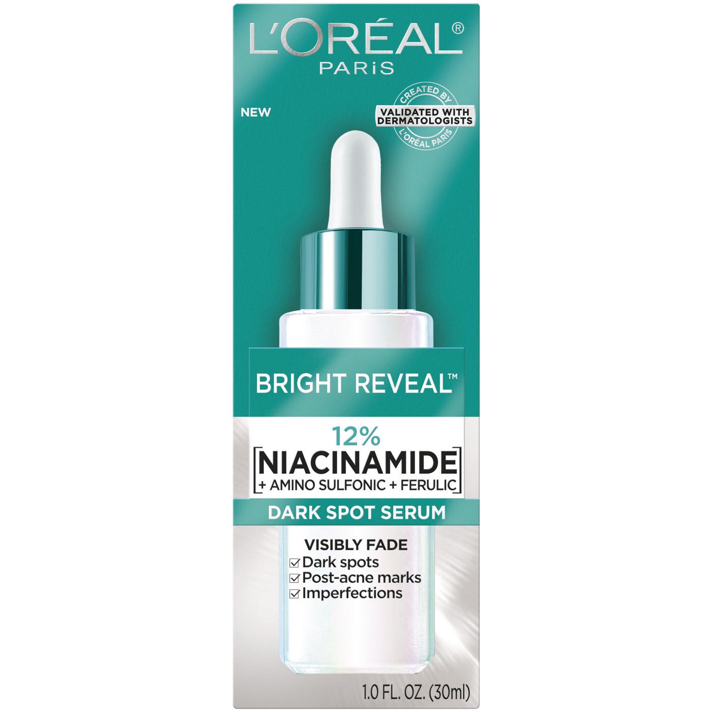 L'Oréal Paris Bright Reveal 12 Percent Niacinamide Dark Spot Serum; image 1 of 7