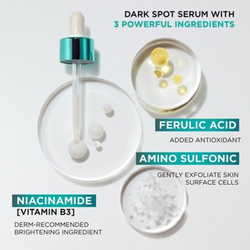 L'Oréal Paris Bright Reveal 12 Percent Niacinamide Dark Spot Serum, 1 oz
