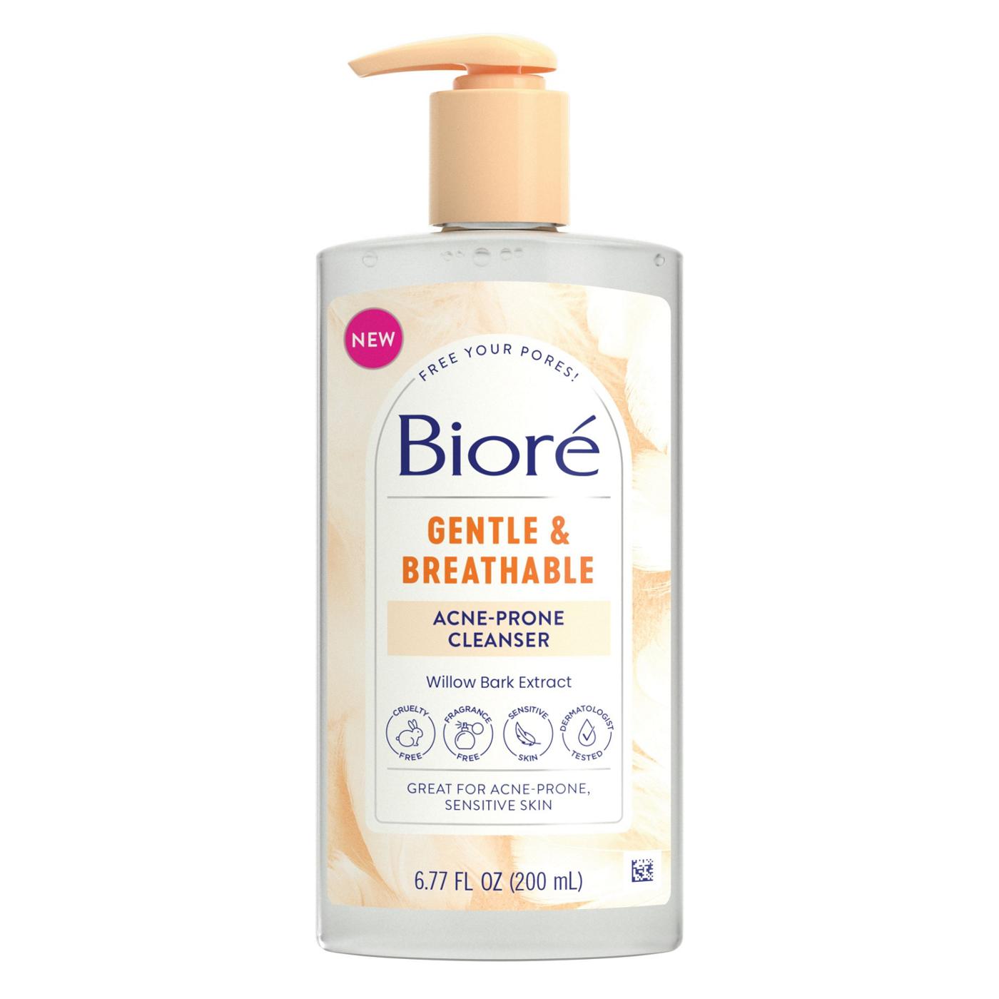 Bioré Gentle & Breathable Acne-Prone Cleanser; image 1 of 2