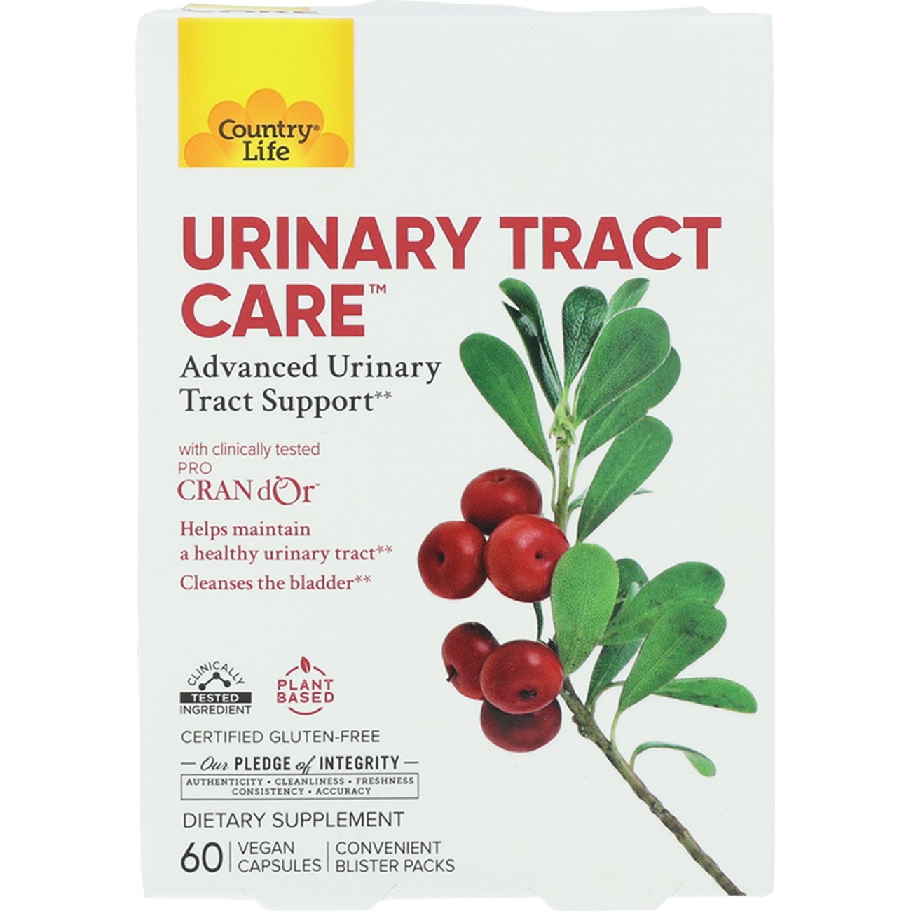 Country Life Urinary Tract Care Vegan Capsules, 60 ct