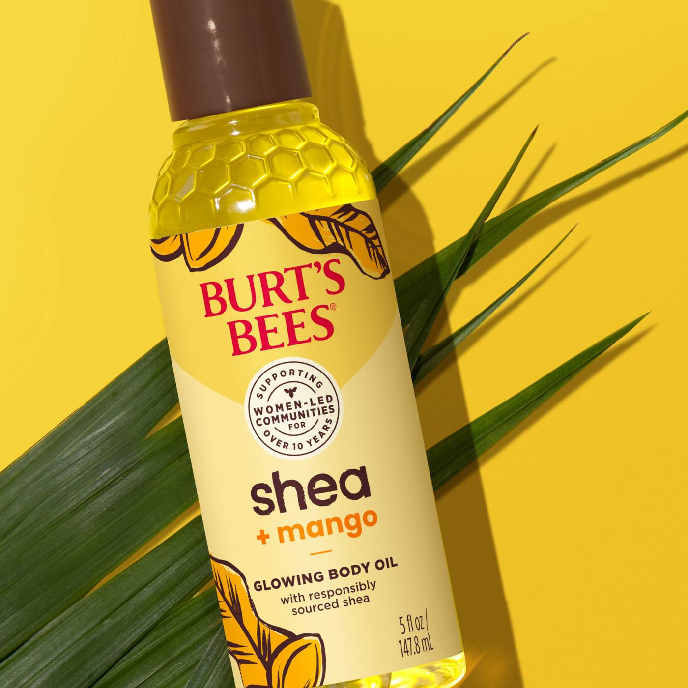 Burt's Bees Shea + Mango Glowing Body Oil; image 3 of 5