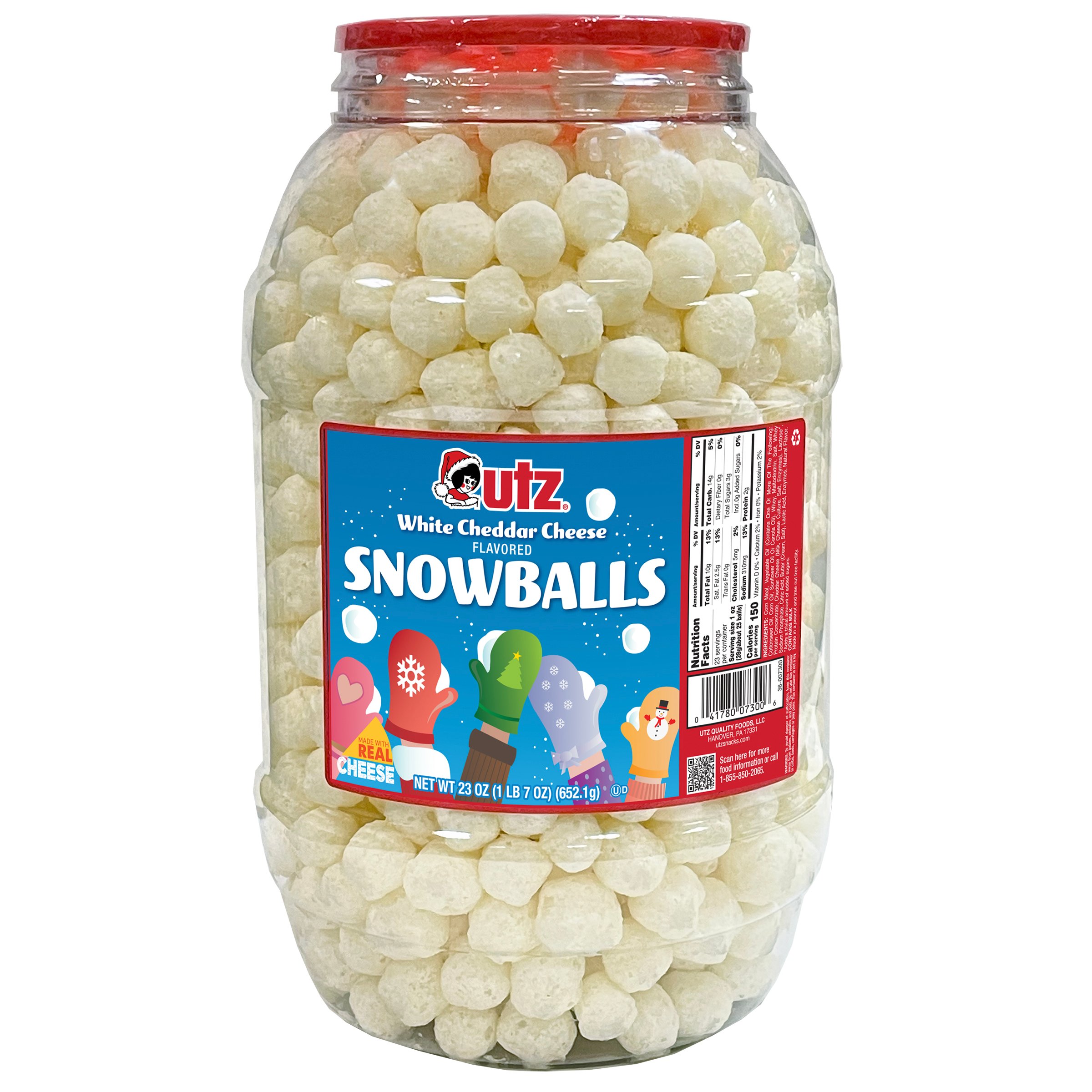 Utz White Cheddar Cheese Snowballs Shop Chips at HEB
