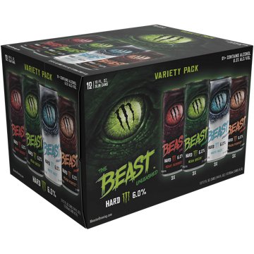 Monster The Beast Unleashed Monster Hard Seltzer Variety 12 pk Cans, 12 oz