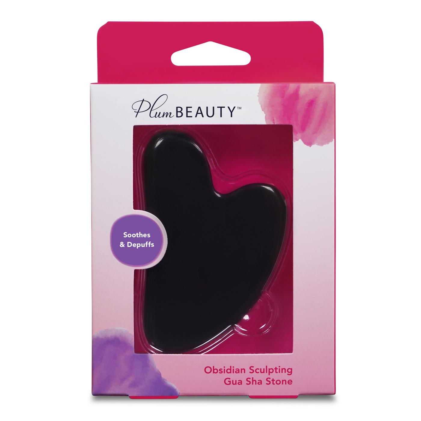 Plum Beauty Obsidian Sculpting Gua Sha Stone; image 1 of 2