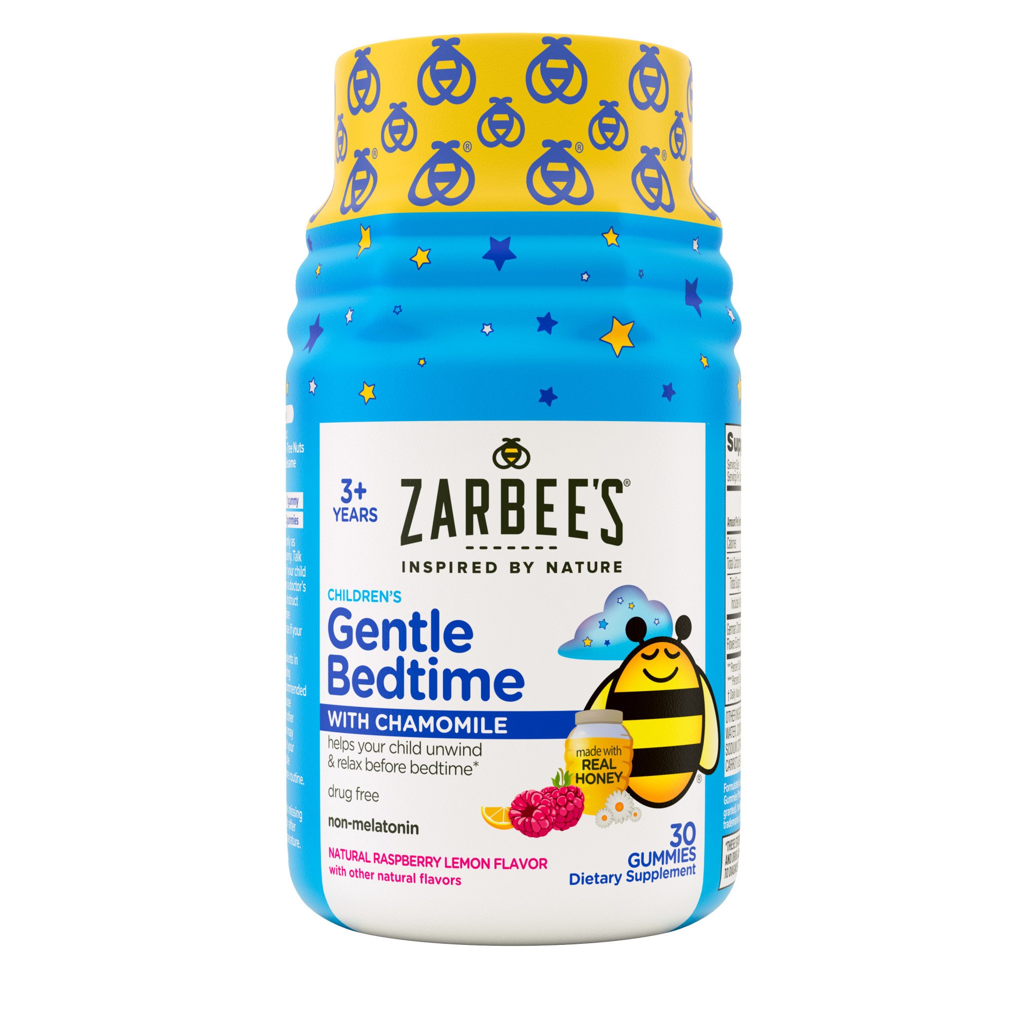 Zarbee's MelatoninFree Gentle Bedtime Gummies for Kids Raspberry