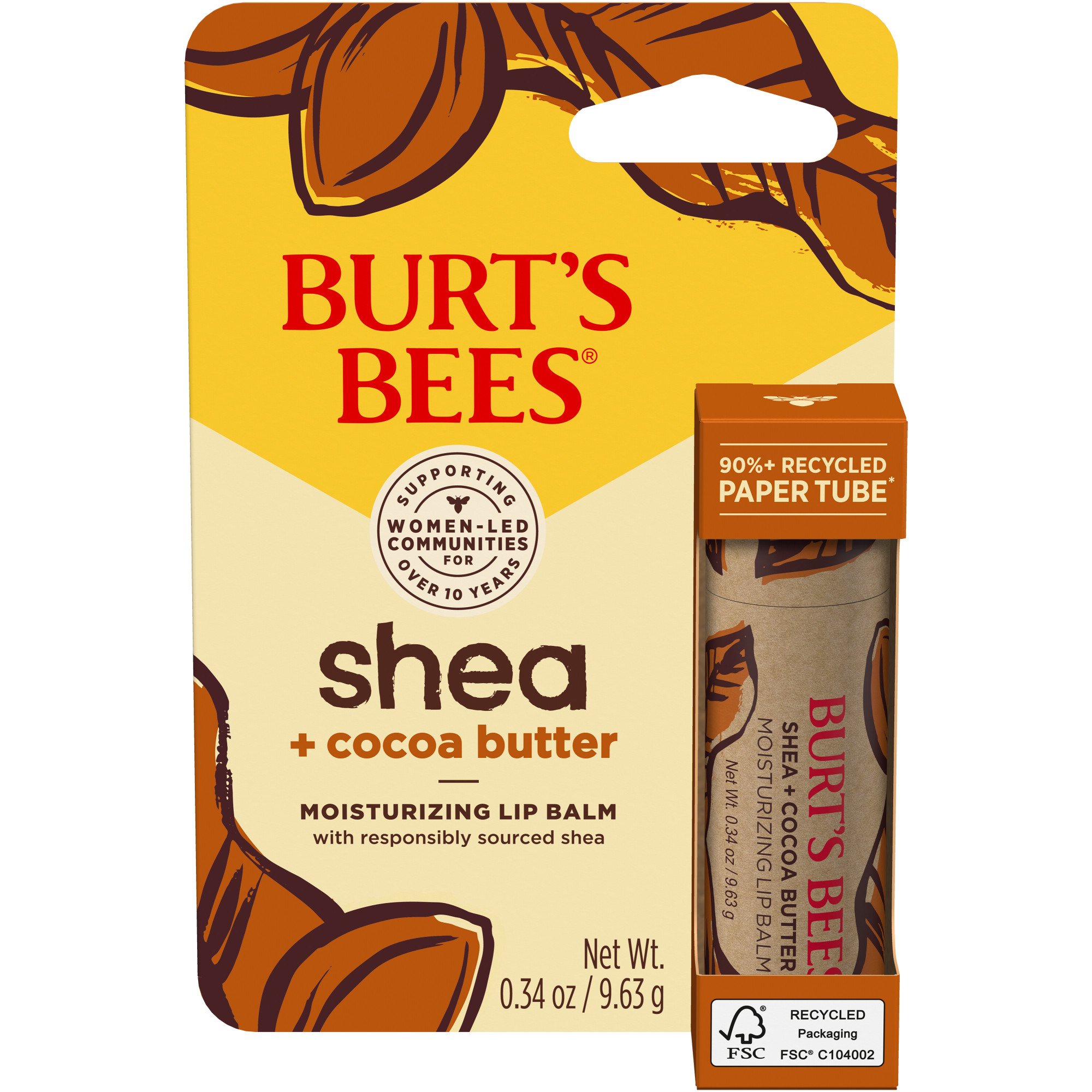 Burt's Bees Shea + Cocoa Butter Moisturizing Lip Balm Shop Lip balm & treatments at HEB