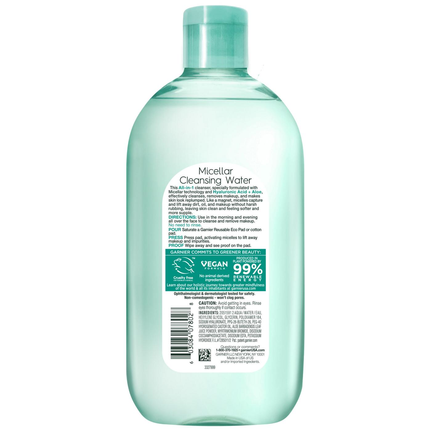 Garnier SkinActive Micellar Water - Hyaluronic Acid & Aloe; image 5 of 5