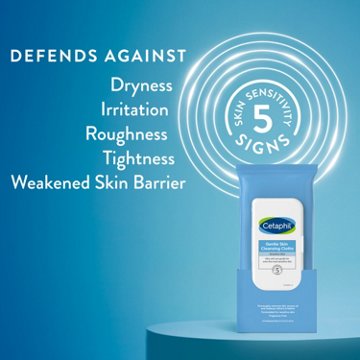 Cetaphil Gentle Skin Cleansing Cloths, 50 ct