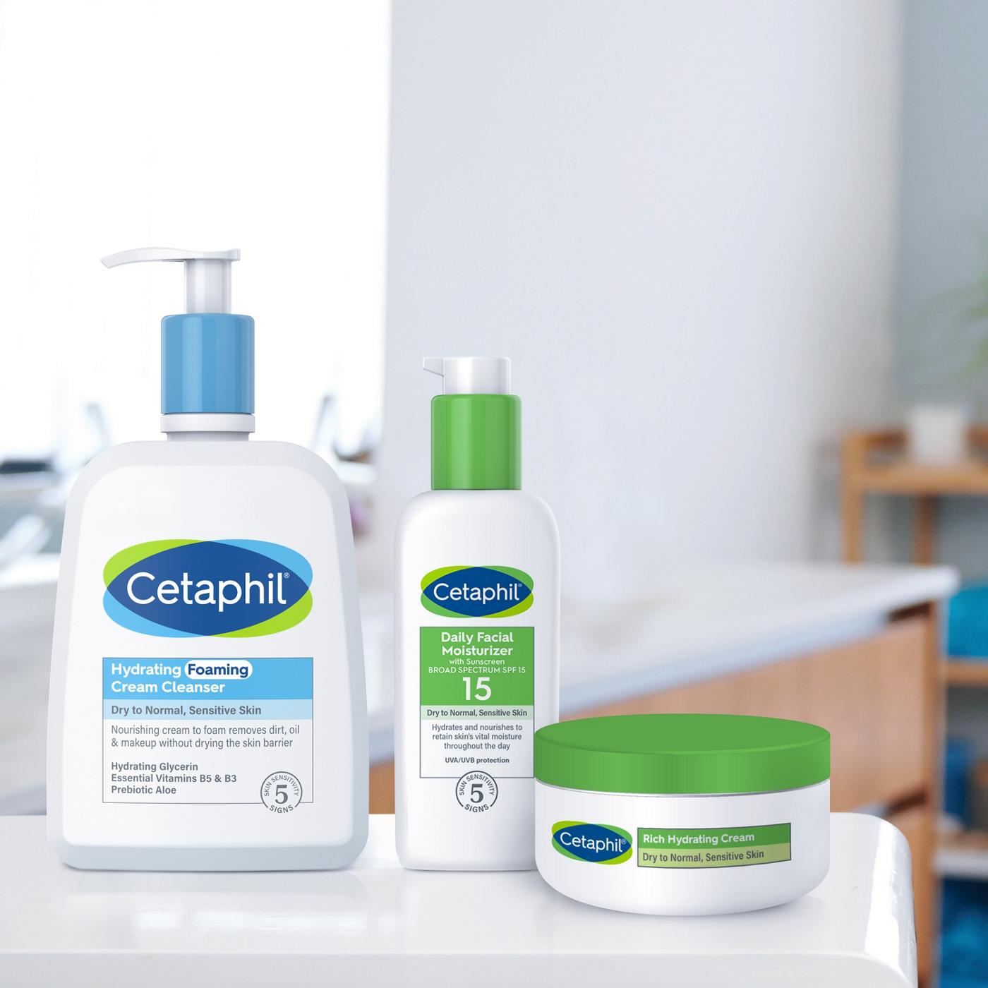 Cetaphil Hydrating Foaming Cream Cleanser; image 3 of 7