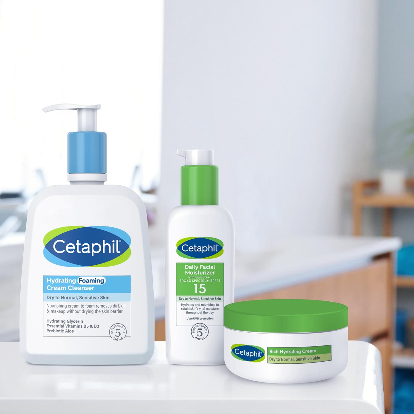 Cetaphil Hydrating Foaming Cream Cleanser; image 6 of 7
