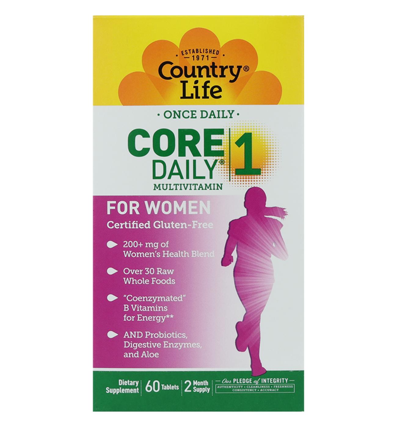 Country Life Vitamins Core Daily-1 Multivitamin for Women; image 1 of 4