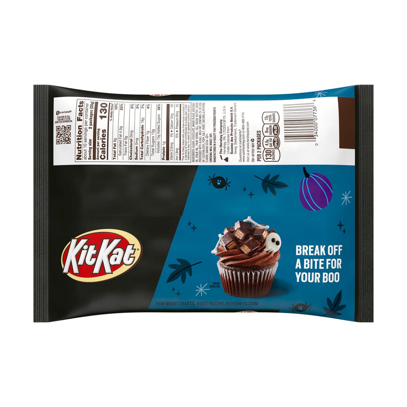 Kit Kat Dark Chocolate Wafer Snack Size Halloween Candy; image 7 of 7