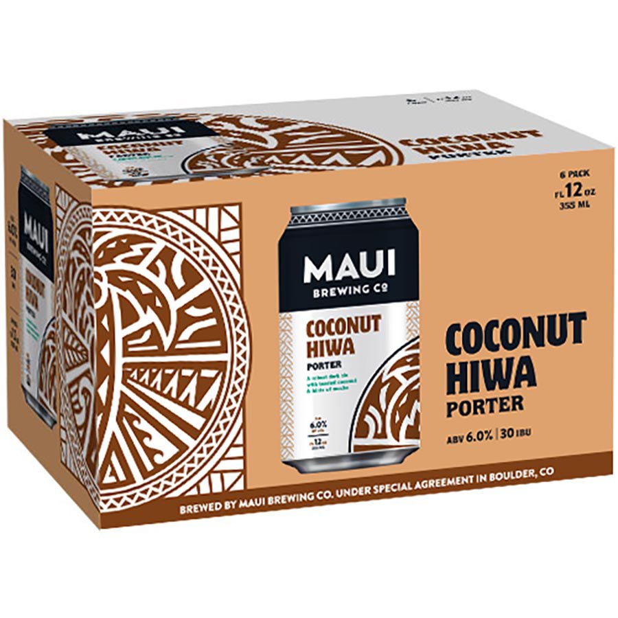 Maui Brewing Co Coconut Hiwa Porter Beer 6 pk Cans Shop Beer at HEB