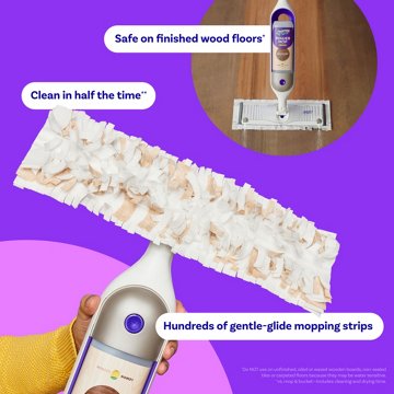 Swiffer PowerMop Wood Mopping Pad Refills for Floor Cleaning, 5 ct