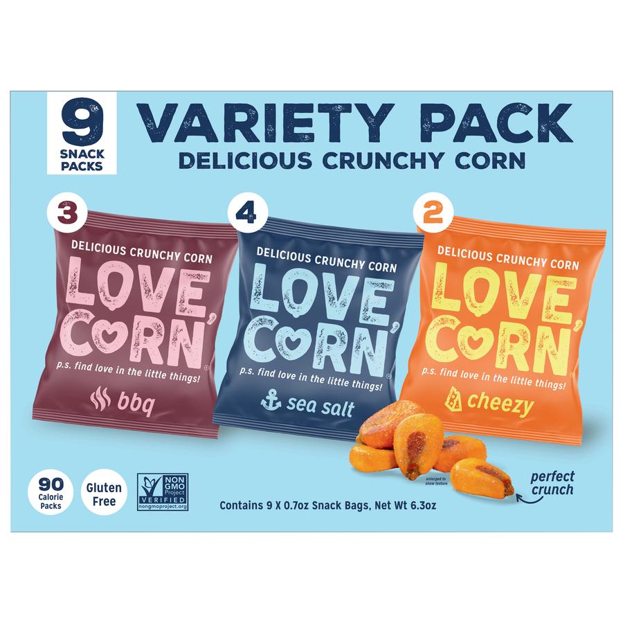 Love Corn Crunchy Corn Variety Pack
