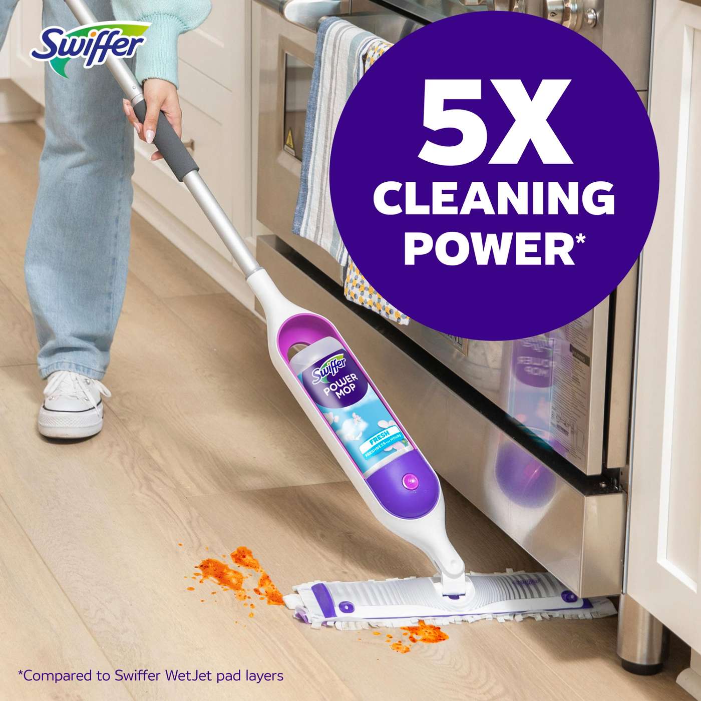 Swiffer Power Mop Floor Cleaner Solution Refill - Fresh Scent; image 9 of 9