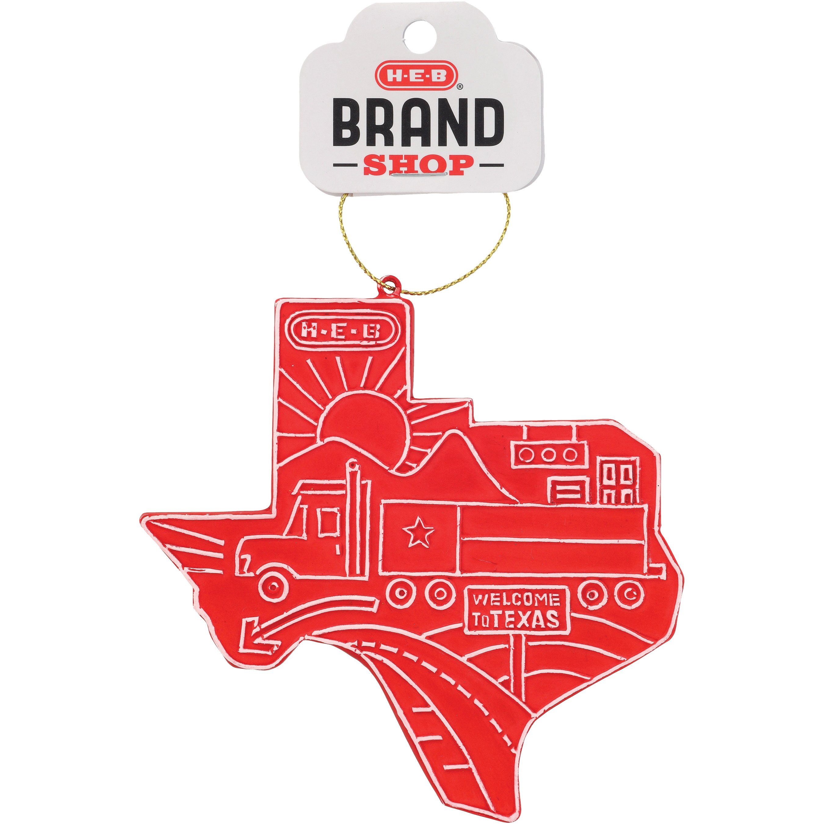 H-E-B Brand Shop Texas-Shaped Christmas Tree Ornament - Shop Seasonal ...