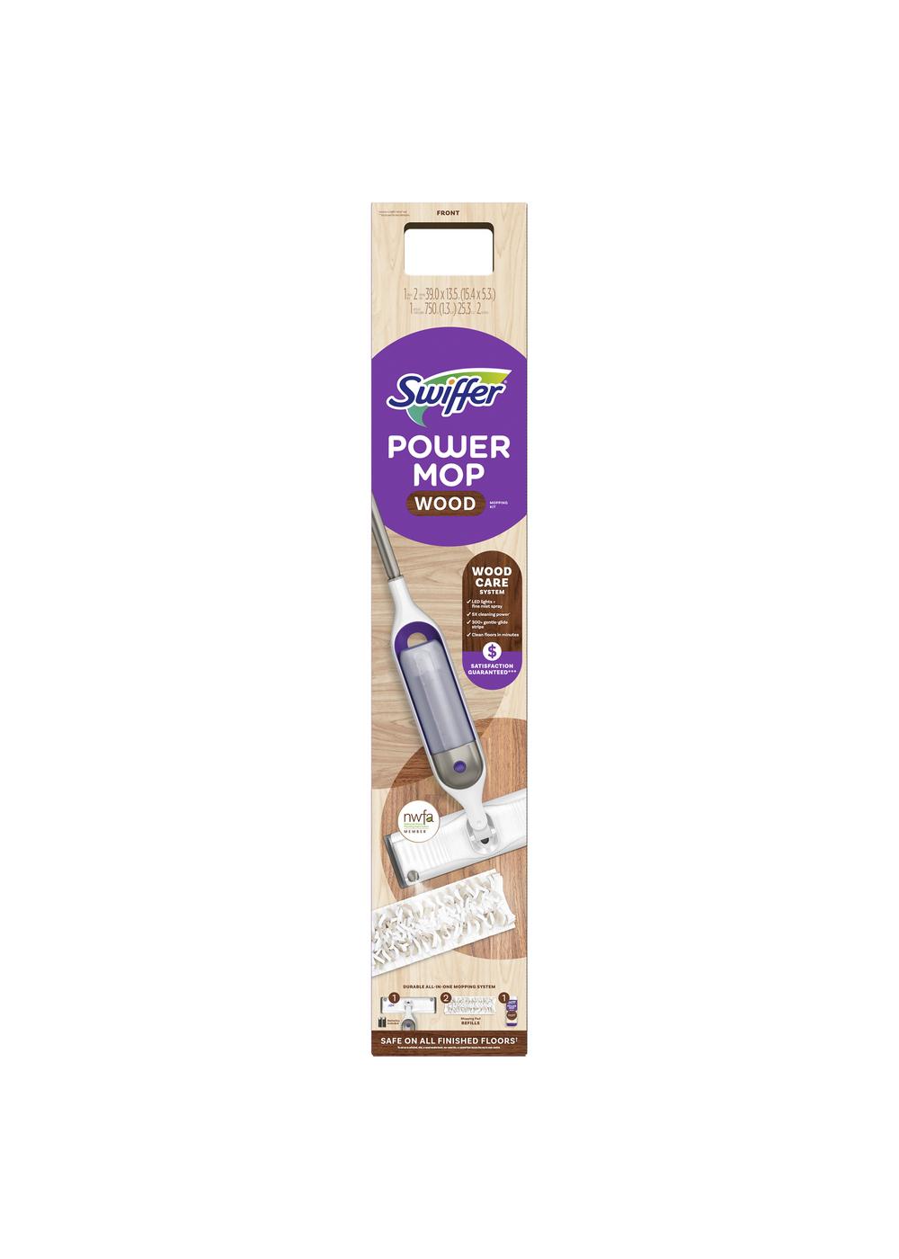 SWOPT Premium Cotton Mop 60 Eva Foam Comfort Grip Wooden Handle Co