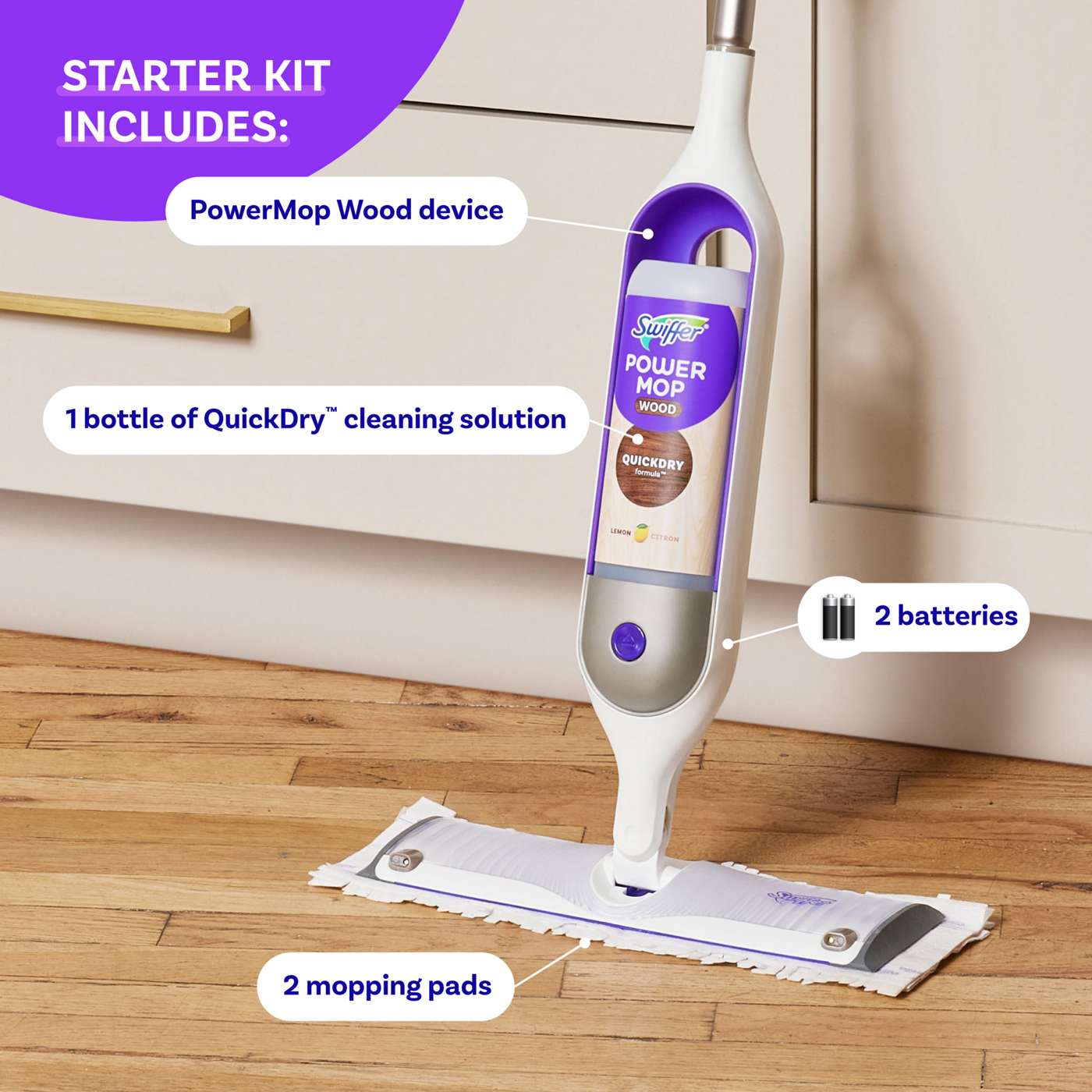 Swiffer Power Mop Wood Starter Kit; image 6 of 9