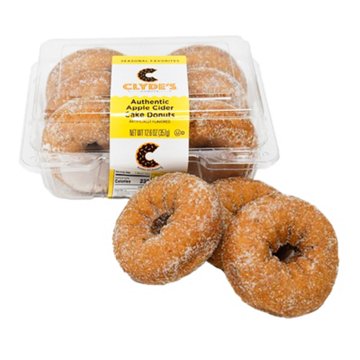 Clyde's Apple Cider Cake Donuts, 6 ct