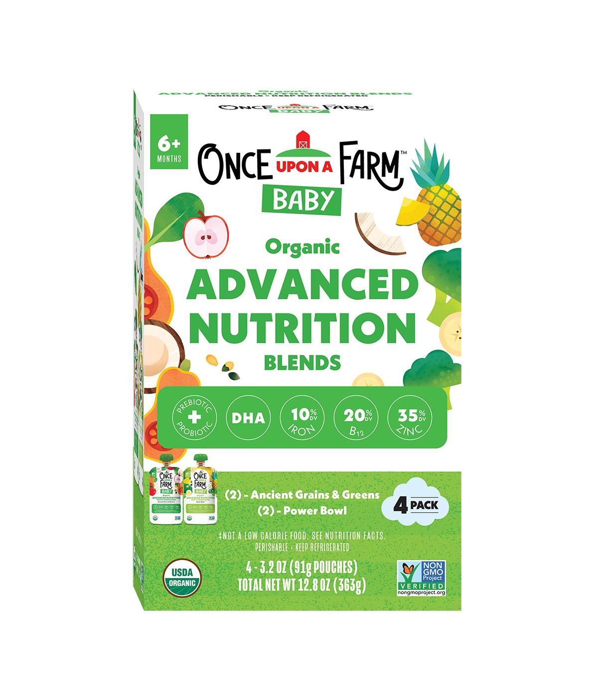 Once Upon a Farm Organic Advanced Nutrition Pouches - Variety Pack; image 1 of 2