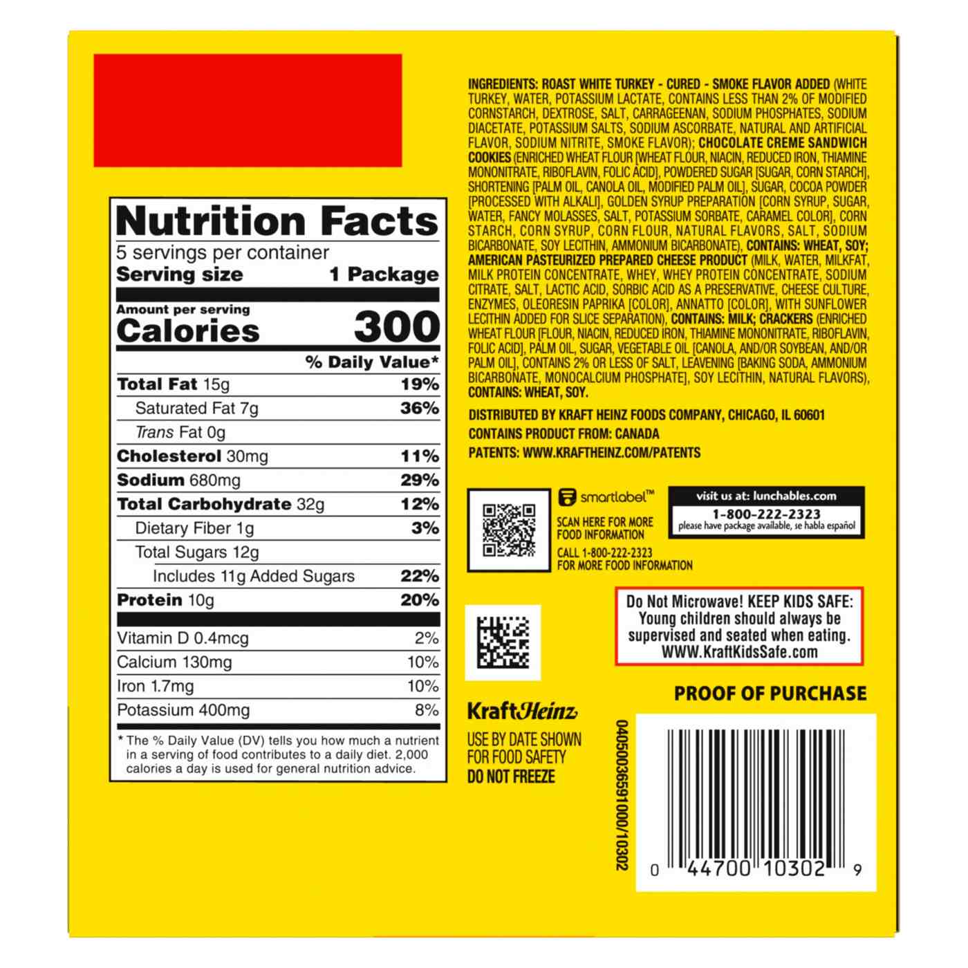 Lunchables Turkey And American Cracker Stackers With Chocolate Creame Cookie; image 5 of 5