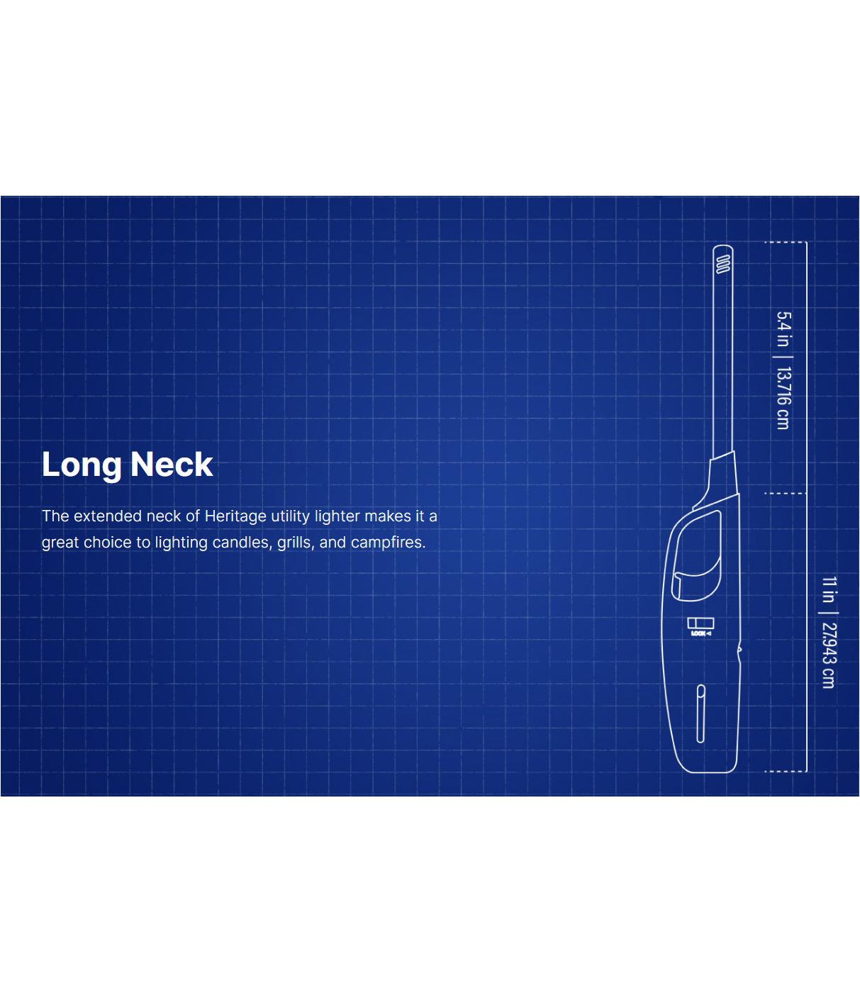 MK Lighter Heritage Hue Refillable Utility Lighter Assorted Shop Lighters & firestarters at