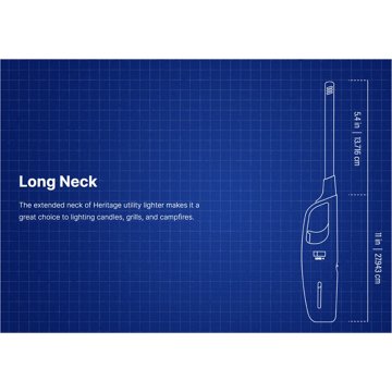 MK Lighter Heritage Hue Refillable Utility Lighter - Assorted