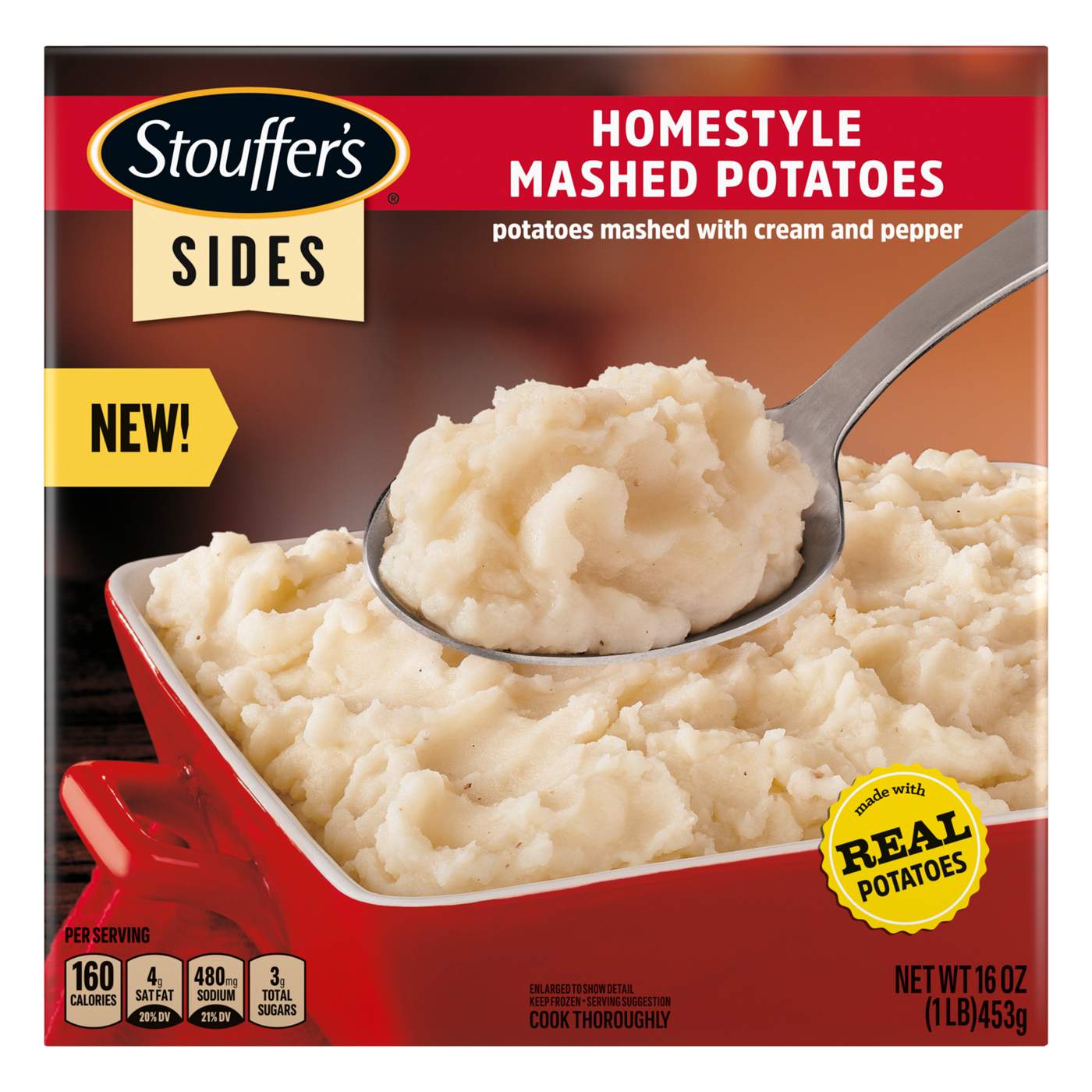 Stouffer's Sides Homestyle Mashed Potatoes; image 1 of 2