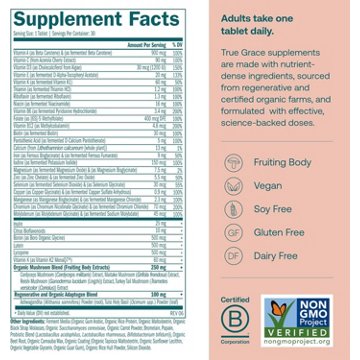 True Grace One Daily Women's Multivitamin Vegan Tablets, 30 ct