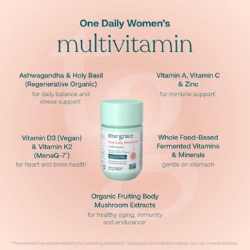 True Grace One Daily Women's Multivitamin Vegan Tablets, 30 ct