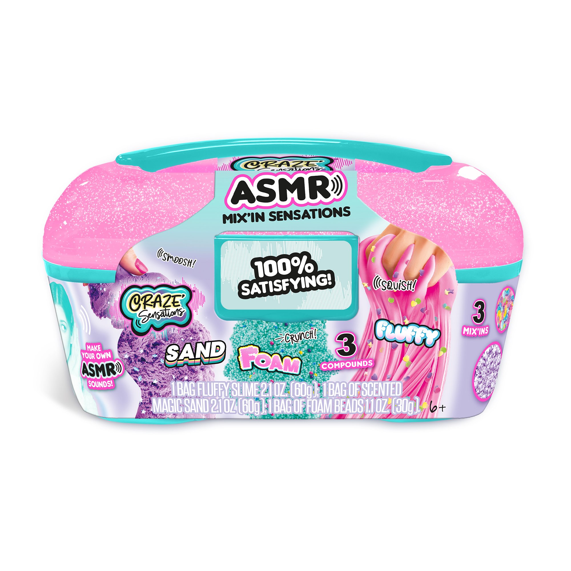 Gooey sticky foam beads #ASMR #asmrsounds