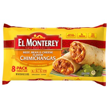 El Monterey Beef, Bean & Cheese Flavor Chimichangas