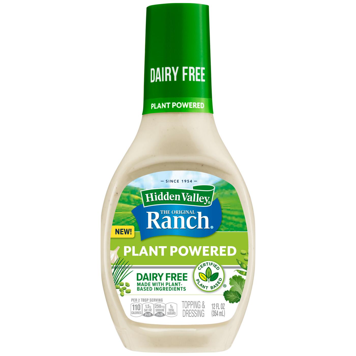 Hidden Valley Plant Powered Dairy Free Ranch Dressing; image 1 of 8