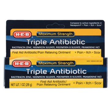 H-E-B Triple Antibiotic Plus Scar Ointment, 1 OZ