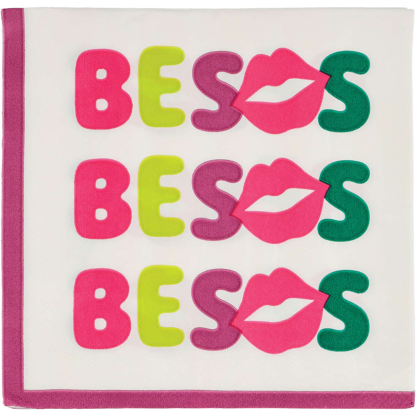 Destination Holiday Valentine's Day Paper Napkins - Besos; image 1 of 2