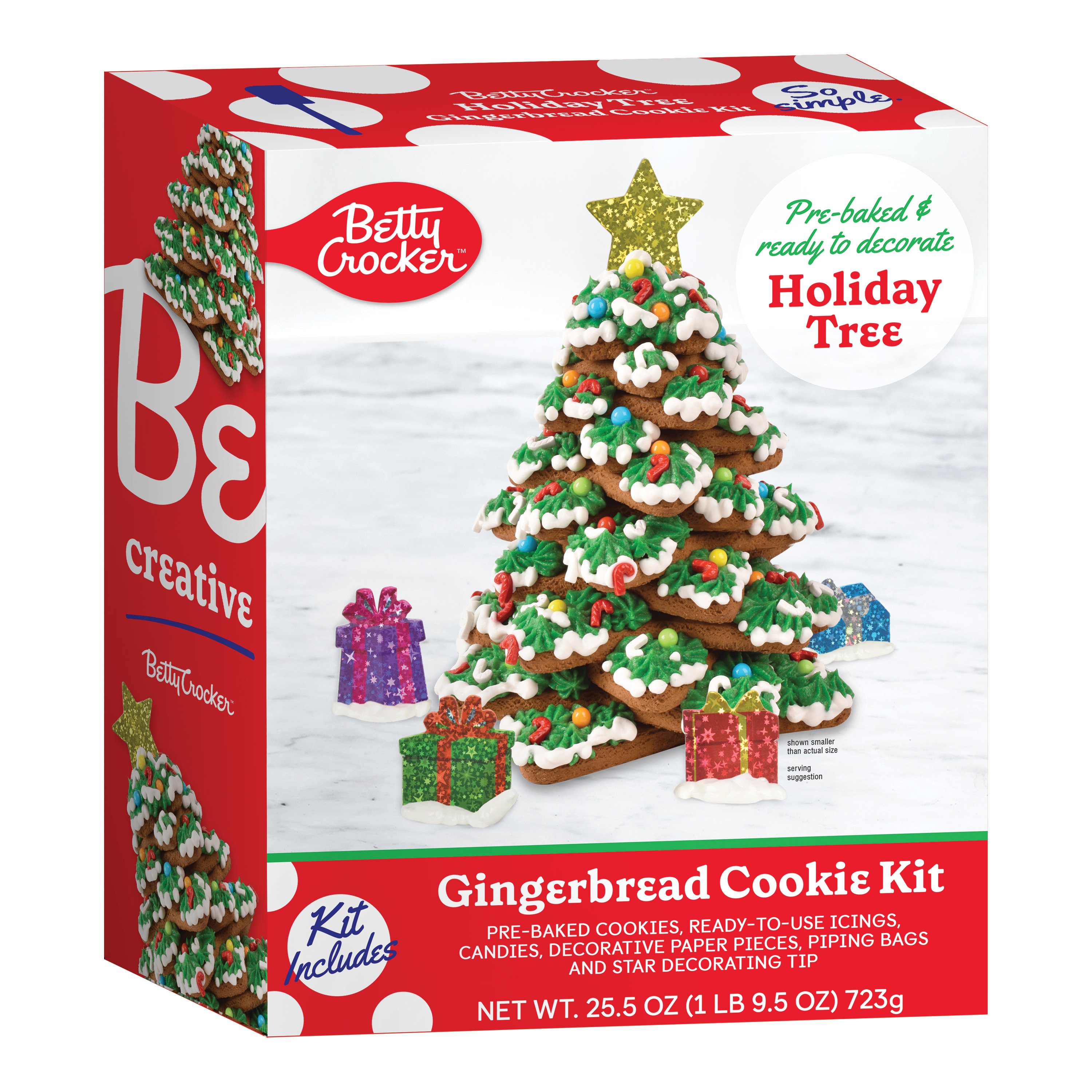 Betty Crocker Holiday Tree Gingerbread Cookie Kit Shop Cookies at HEB