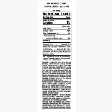 Reign Storm Zero Energy Clean Energy Drink - Kiwi Blend