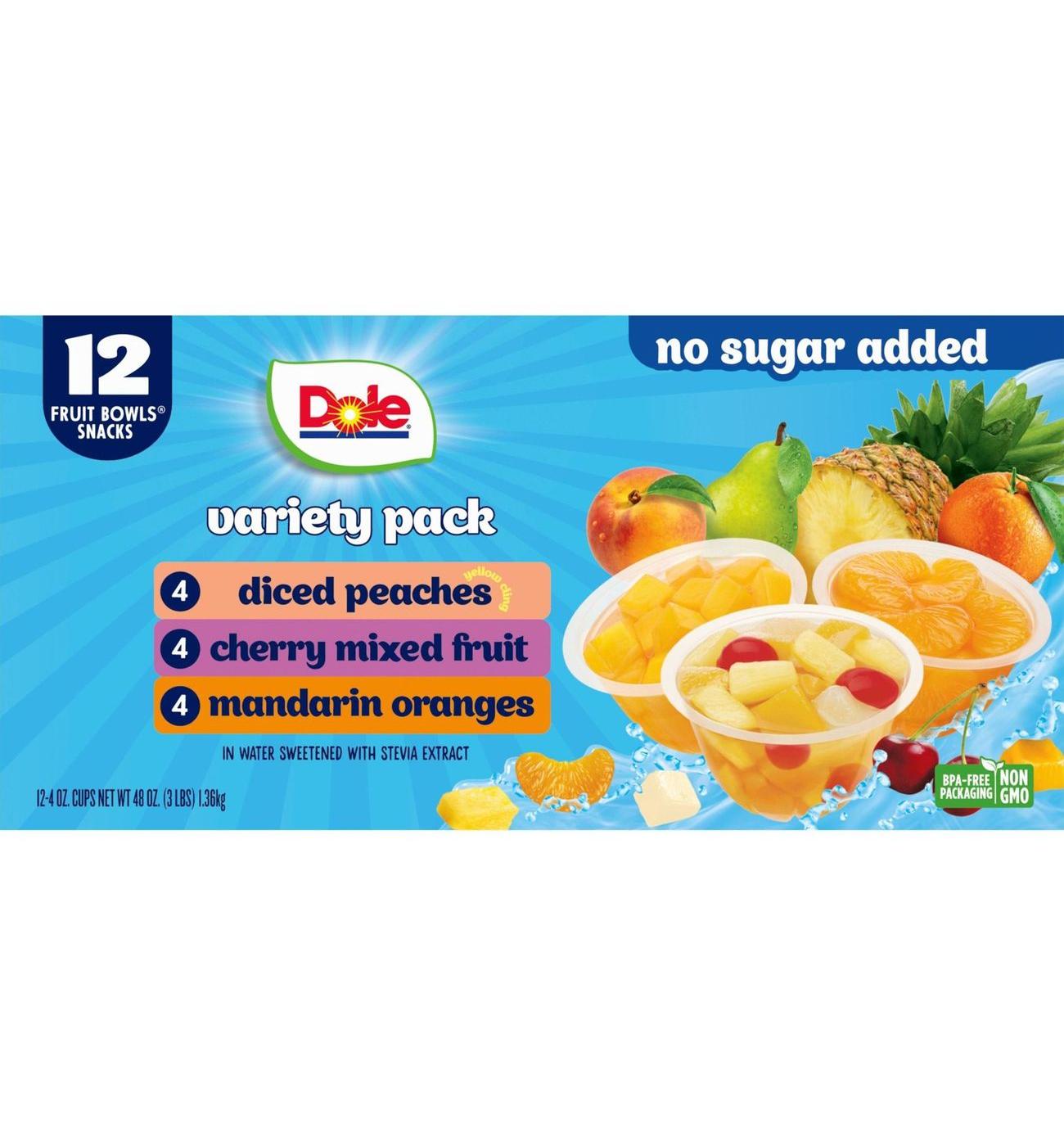 Dole Variety Pack - Peaches/ Cherry Mixed Fruit/Oranges - Shop