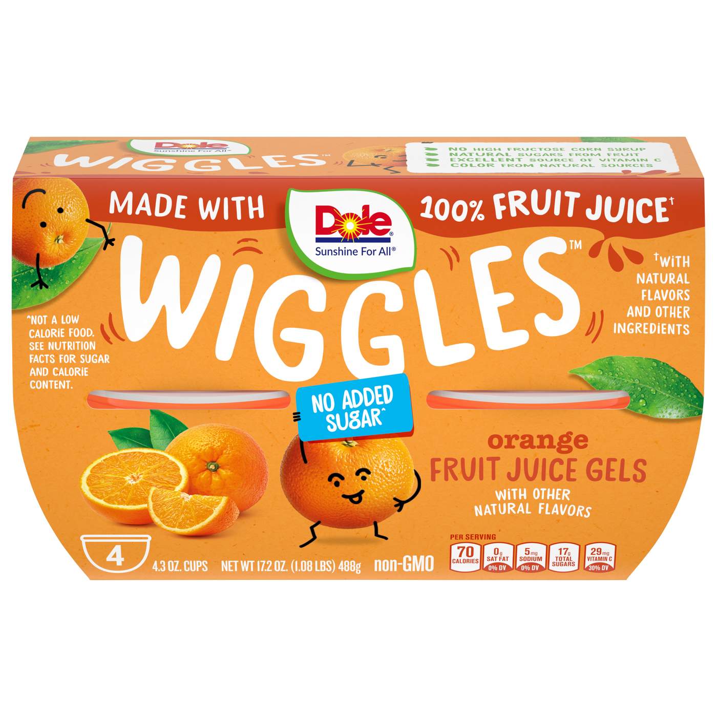 Dole Wiggles Orange Fruit Juice Gels; image 1 of 5