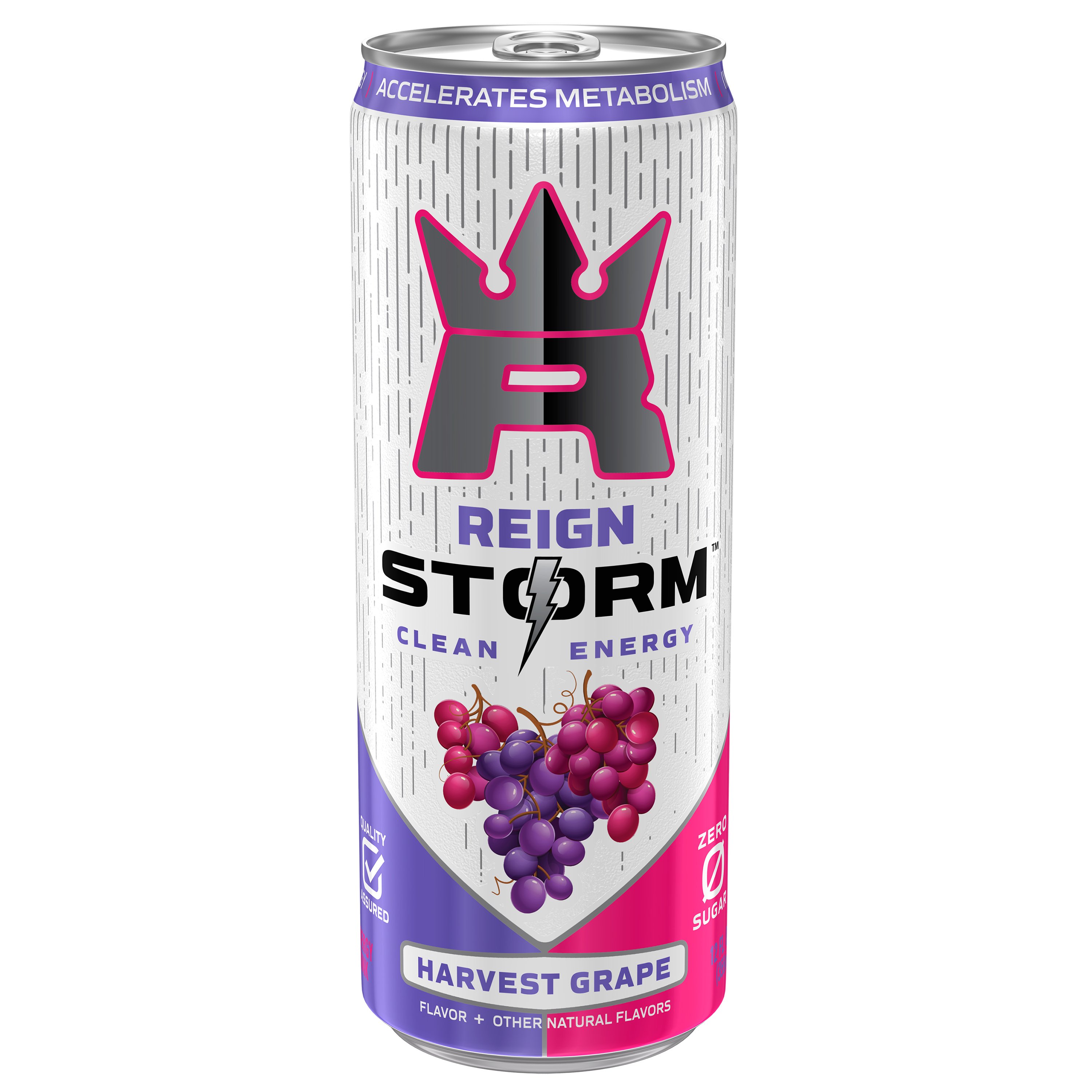 Reign Storm Zero Sugar Clean Energy Drink - Harvest Grape, 12 oz