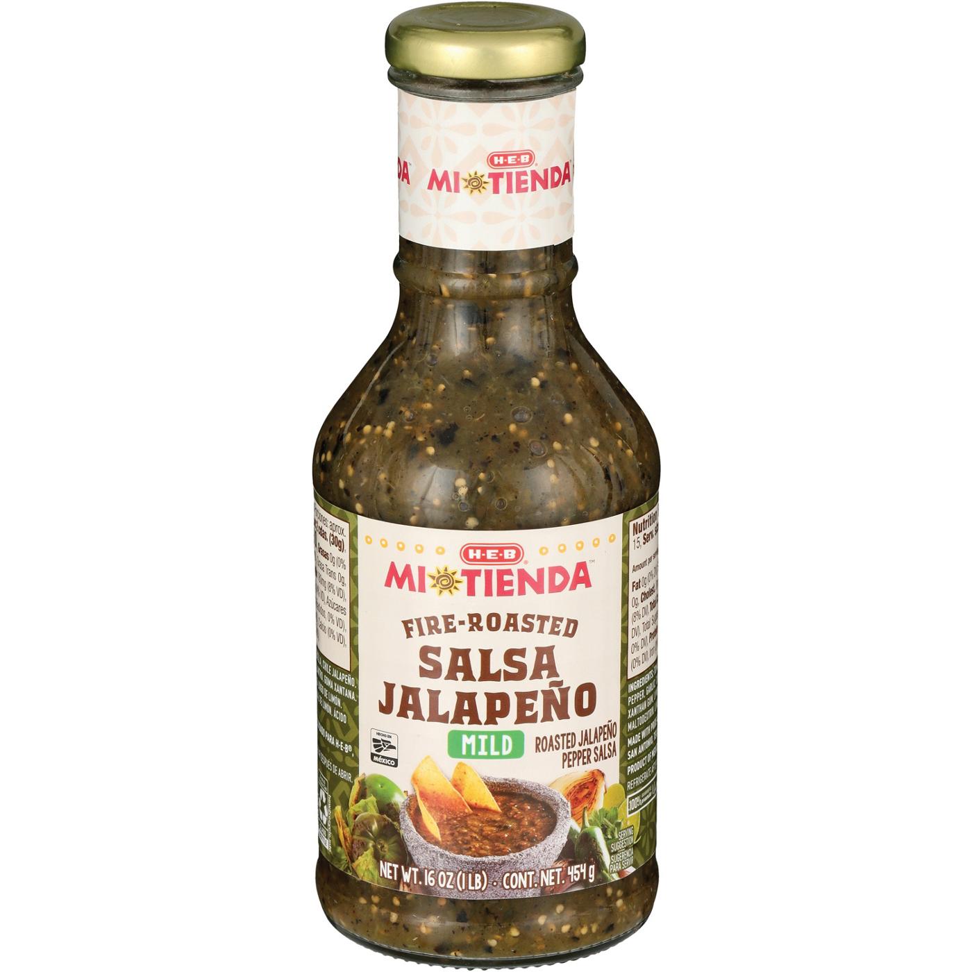 H-E-B Mi Tienda Fire-Roasted Salsa Jalapeño - Mild; image 2 of 2