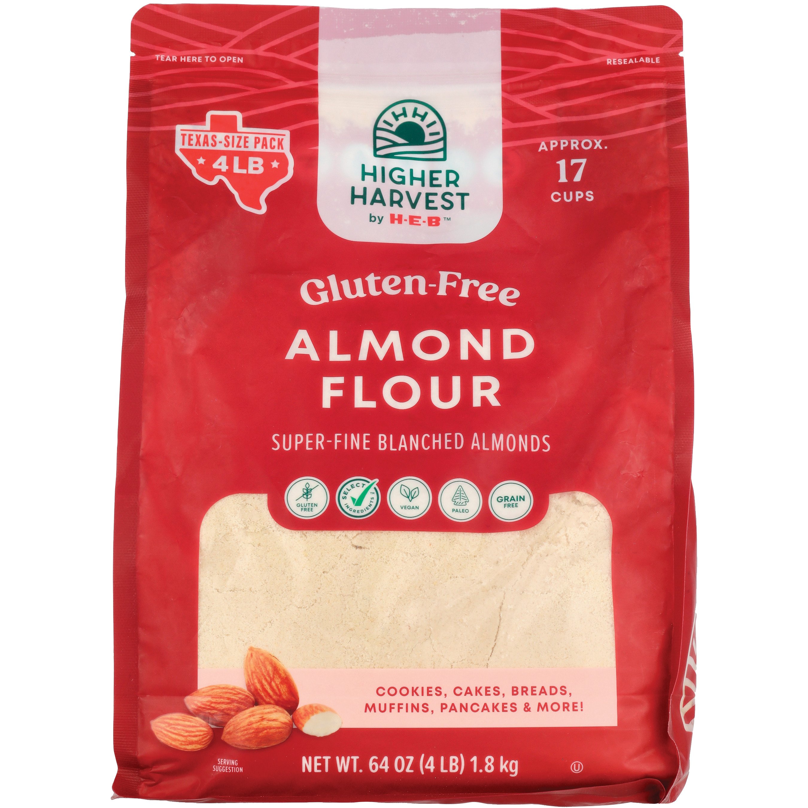 Higher Harvest by H-E-B Gluten Free Almond Flour – Texas-Size Pack, 4 lbs