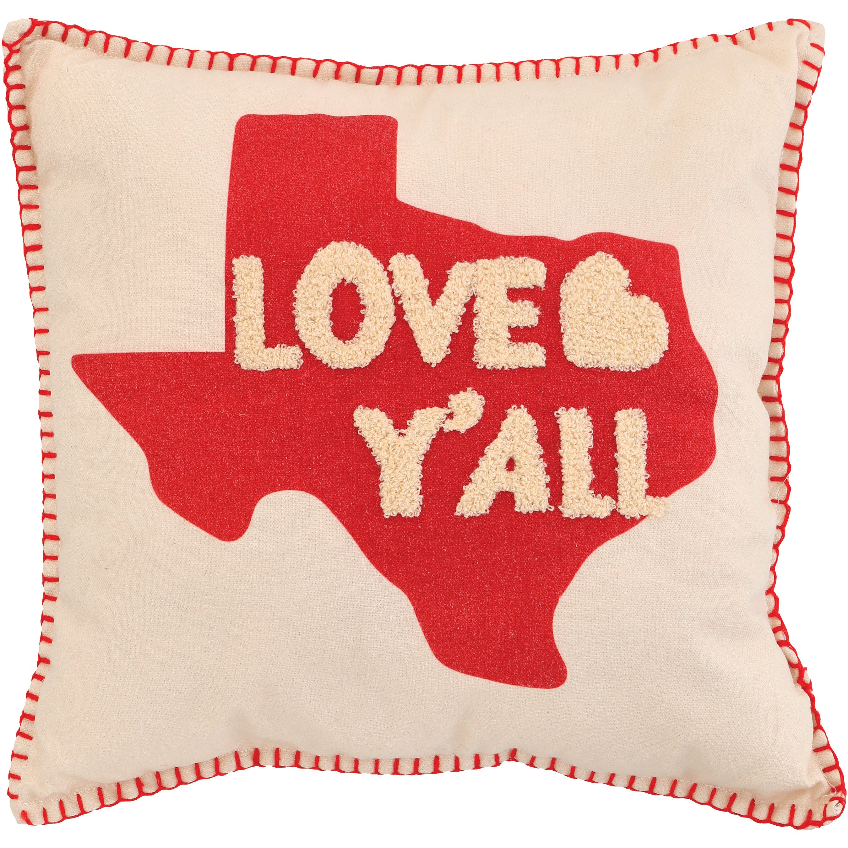 Destination Holiday Valentine's Day Texas Love Y'all Throw Pillow