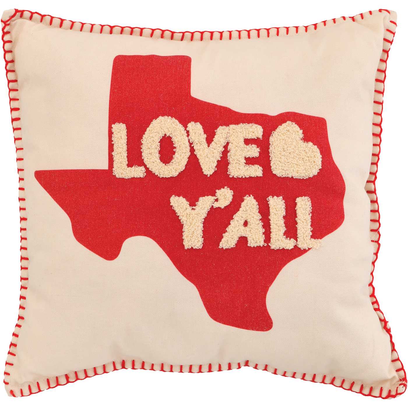 Destination Holiday Valentine's Day Texas Love Y'all Throw Pillow; image 1 of 2