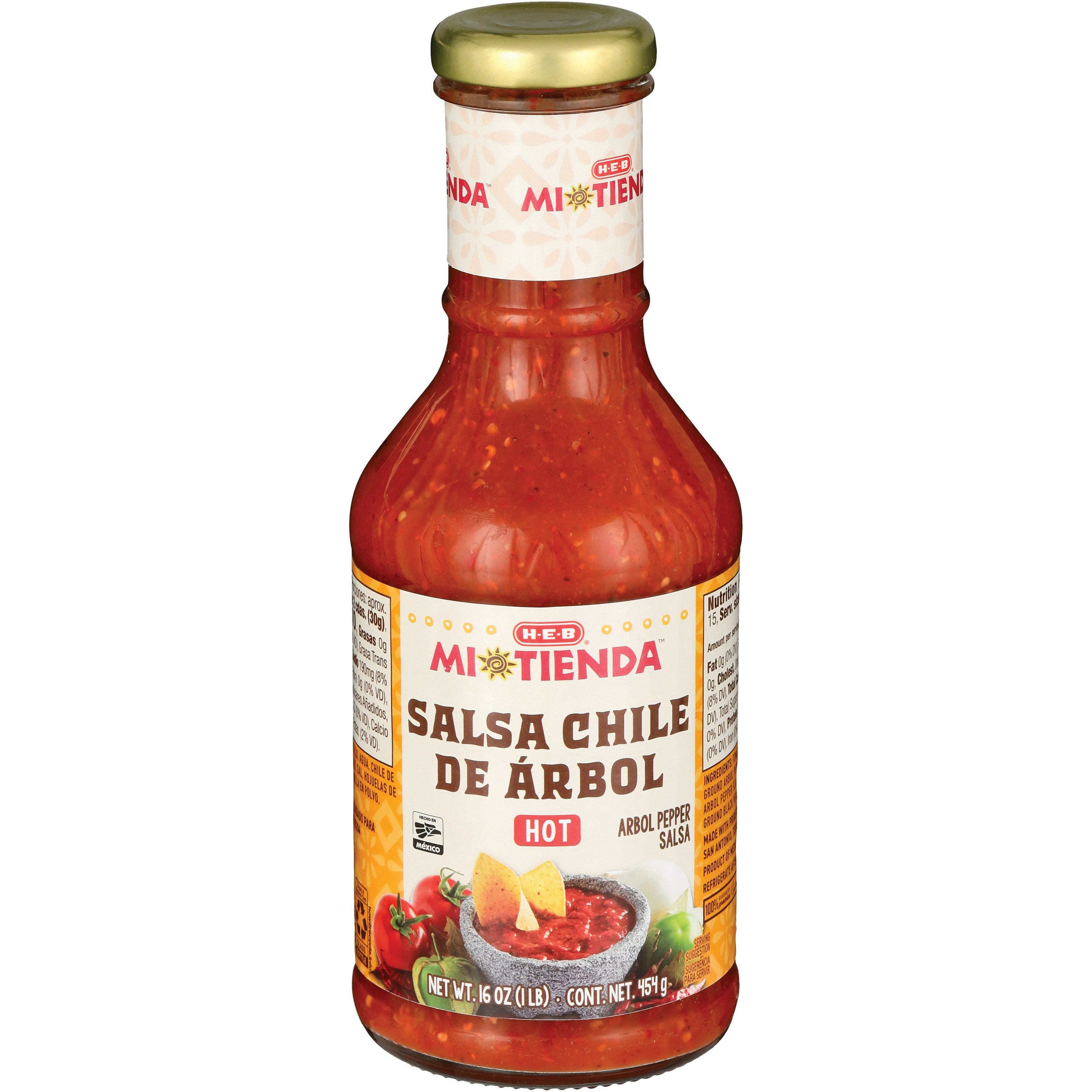 H-E-B Mi Tienda Salsa Chile De Arbol – Hot - Shop Salsa & Dip At H-E-B