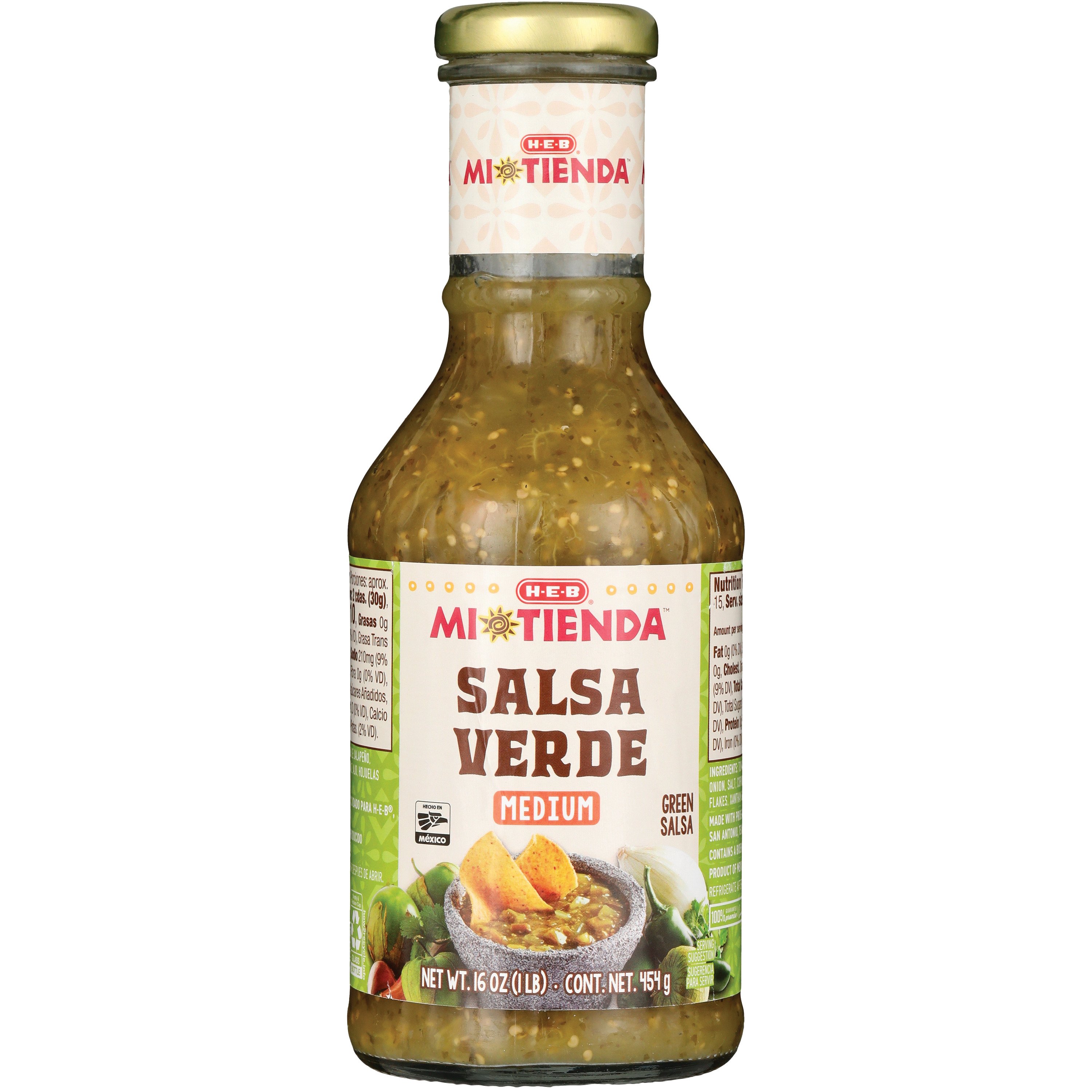 H-E-B Mi Tienda Salsa Verde – Medium - Shop Salsa & Dip At H-E-B